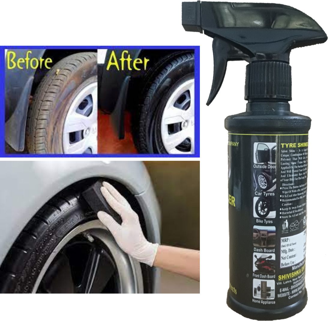 Adon shine-364Liquid Car Polish for Bumper, Chrome Accent, Dashboard, Exterior, Headlight, Leather, Metal Parts, Windscreen (1250 ml, Pack of 5)