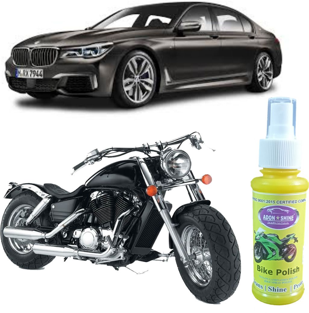 Adon shine Liquid Car Polish for Exterior, Metal Parts, Tyres (220 ml, Pack of 2)