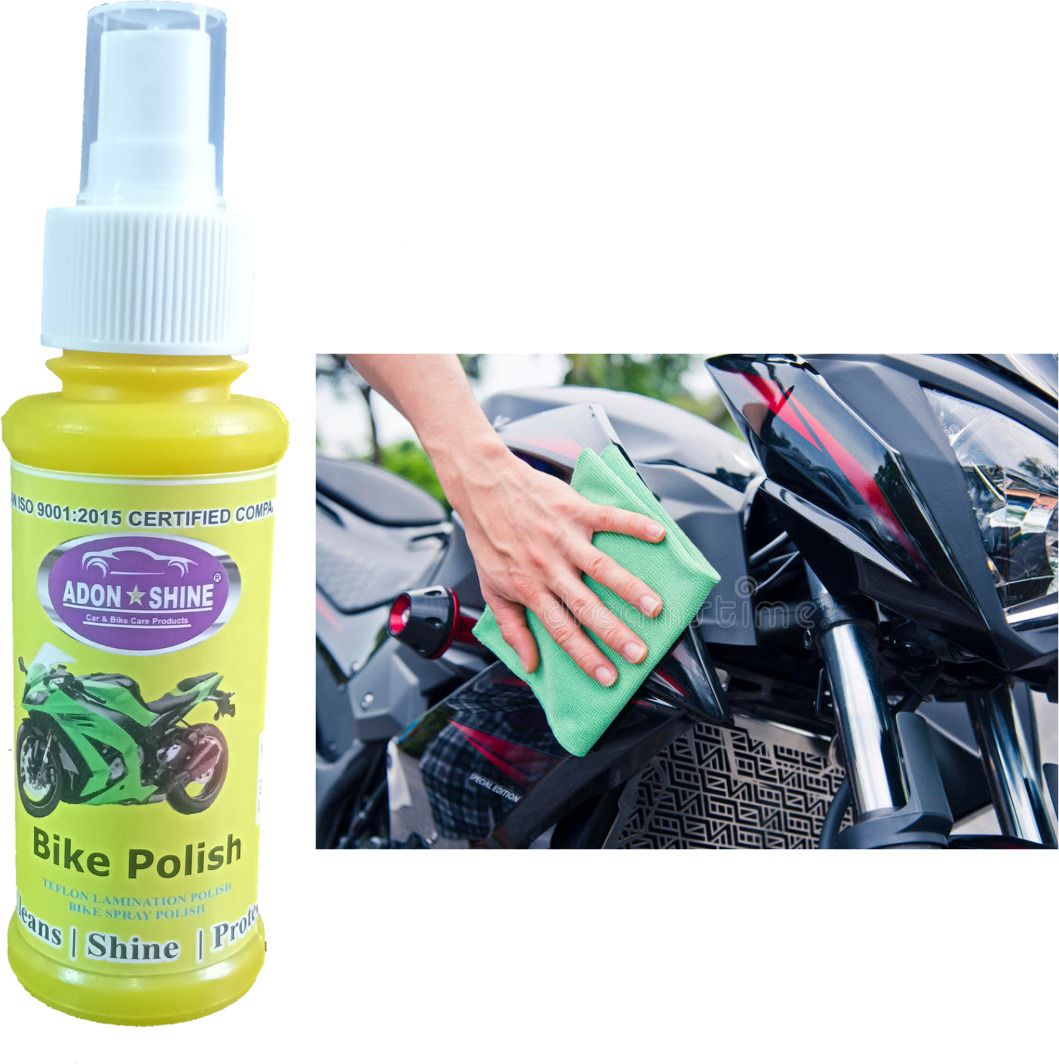 Adon shine Liquid Car Polish for Exterior, Metal Parts, Tyres (220 ml, Pack of 2)