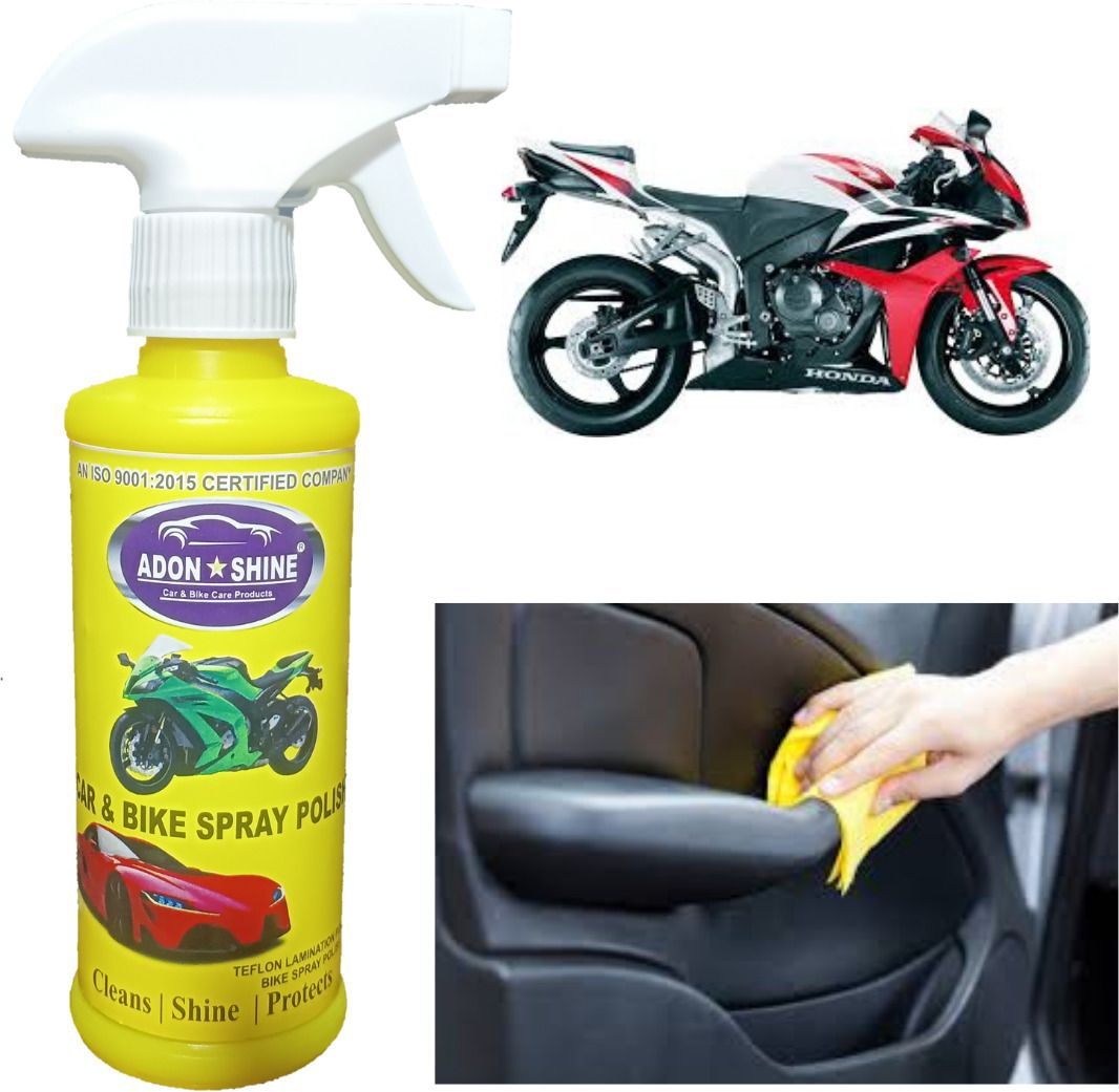 ADON SHINE Liquid Car Polish for Metal Parts, Exterior, Bumper, Leather, Dashboard, Tyres, Headlight (250 ml, PACK OF 1)