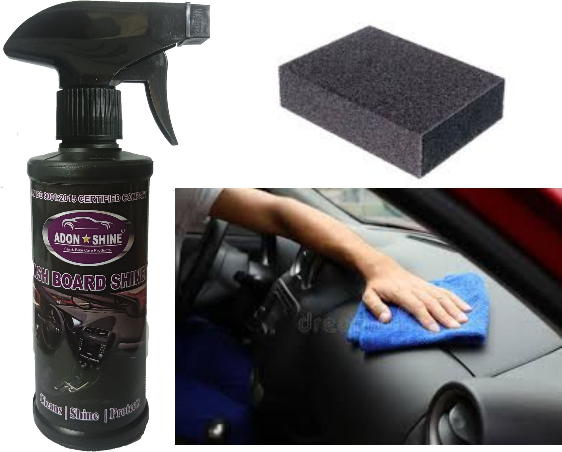 Liquid Car Polish for Dashboard, Leather, Bumper, Chrome Accent, Exterior, Metal Parts (250 ml, Pack of 1)