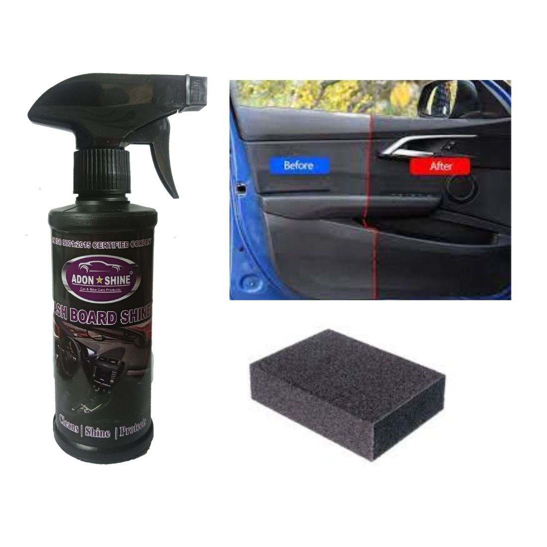 Liquid Car Polish for Dashboard, Leather, Bumper, Chrome Accent, Exterior, Metal Parts (250 ml, Pack of 1)