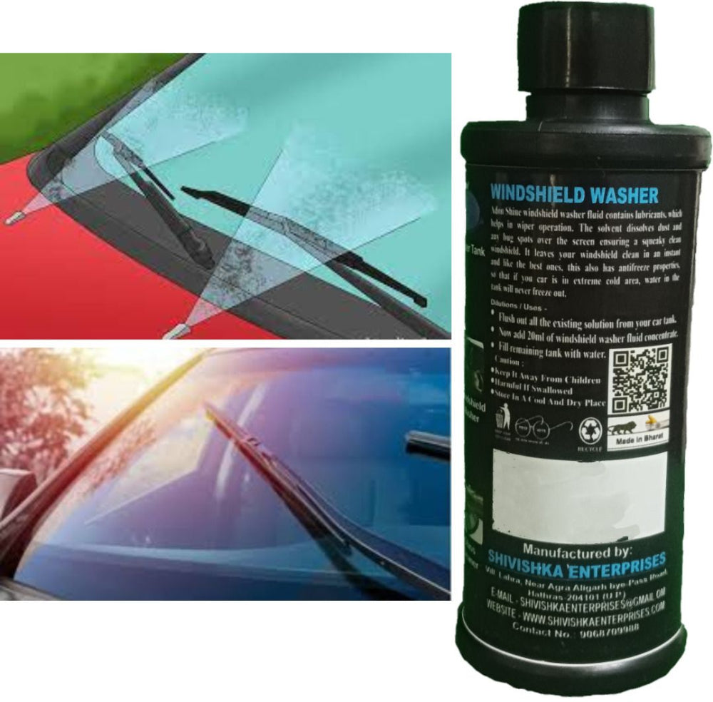 CAR WASH SHAMPOO & WINDSHIELD WASHER FLUID CONCENTRATE Car Washing Liquid (500 ml,pack of 2)