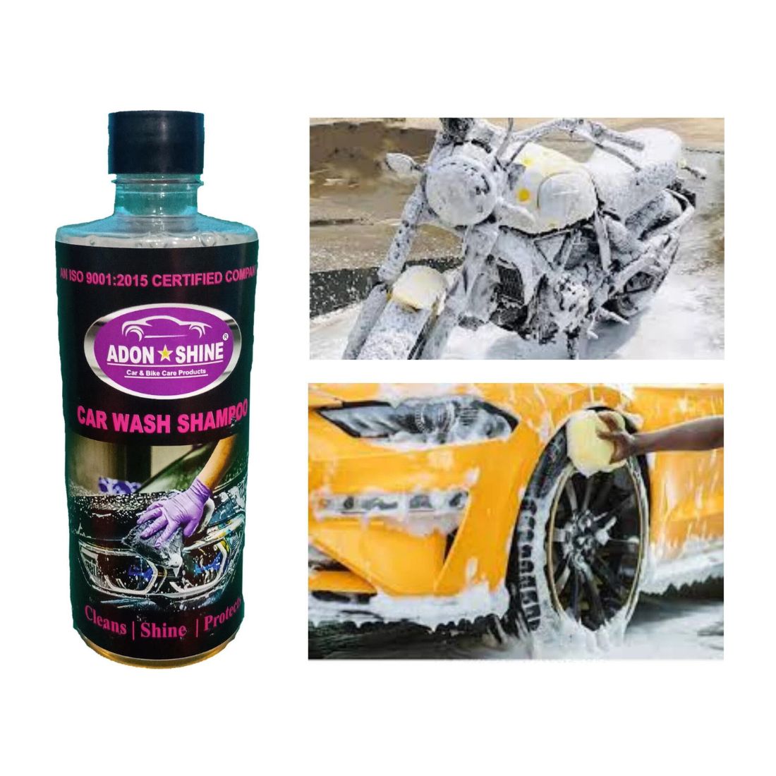 Adon Shine CAR WASH SHAMPOO Car Washing Liquid (500 ml,pack of 1)